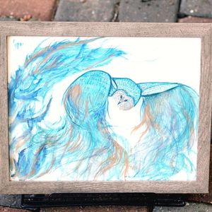 Phoenix owl painting